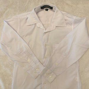 Fouger Boys White Long Sleeve Oxford Button Down Shirt Size 7